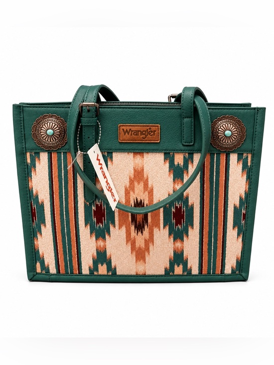 Wrangler Handbags - NWT Wrangler Teal Southwestern Tote